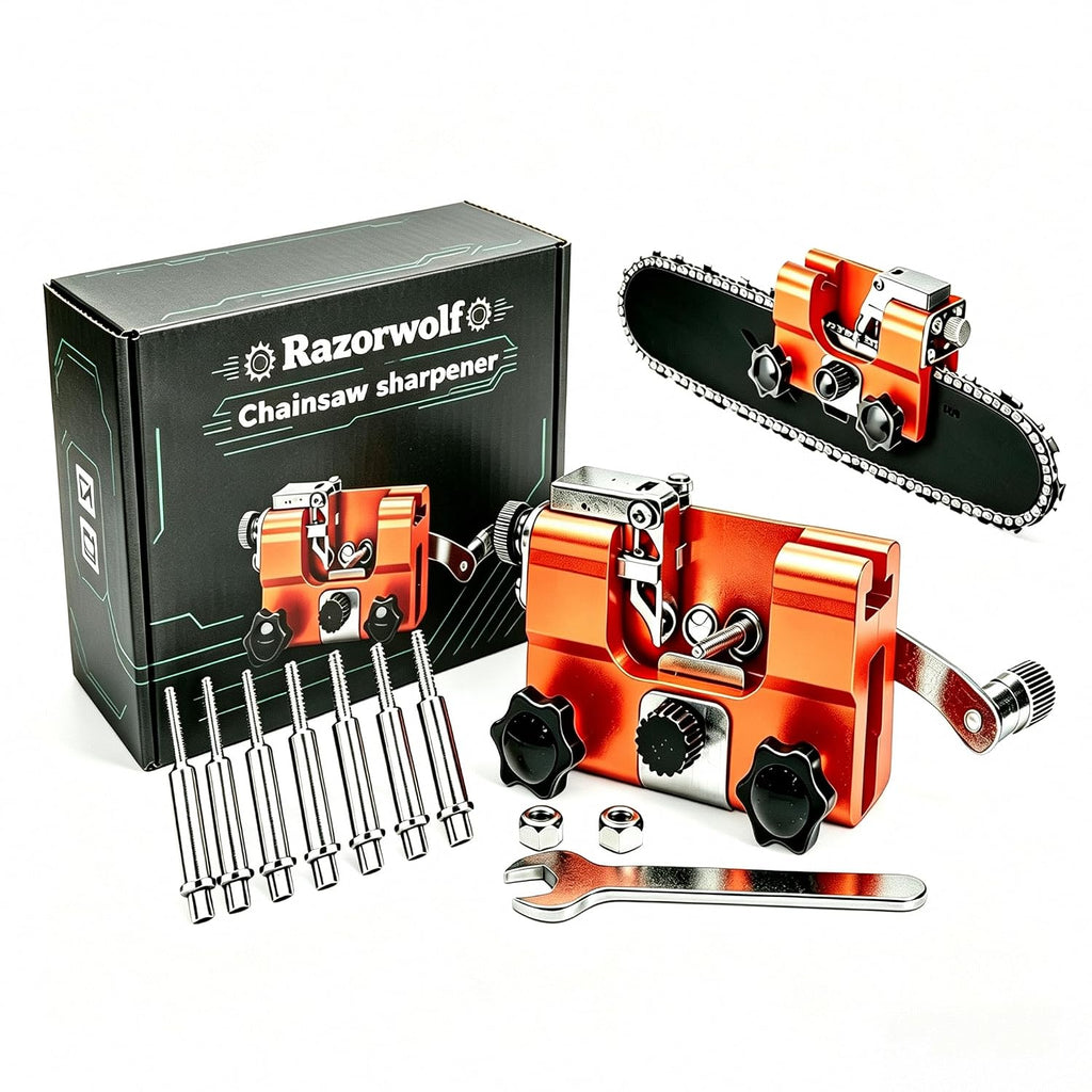 Razorwolf Chainsaw Sharpener, Lightweight Portable Manual Chain Sharpening