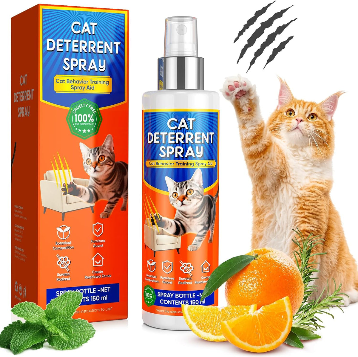 Cat Deterrent Spray for Furniture Protection, Anti Scratch and Urine Marking