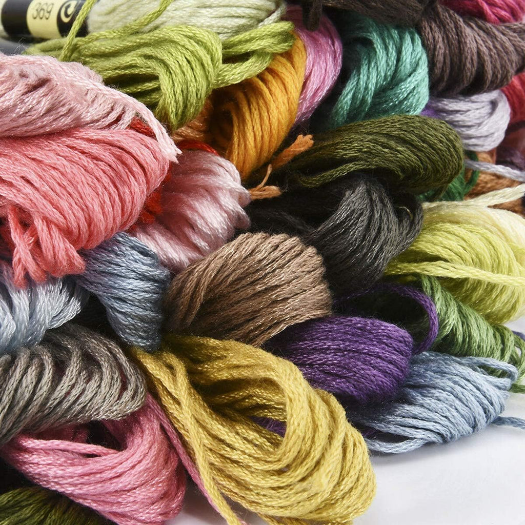 Friendship Bracelet String 50 Skeins Rainbow Color Embroidery Floss Cross
