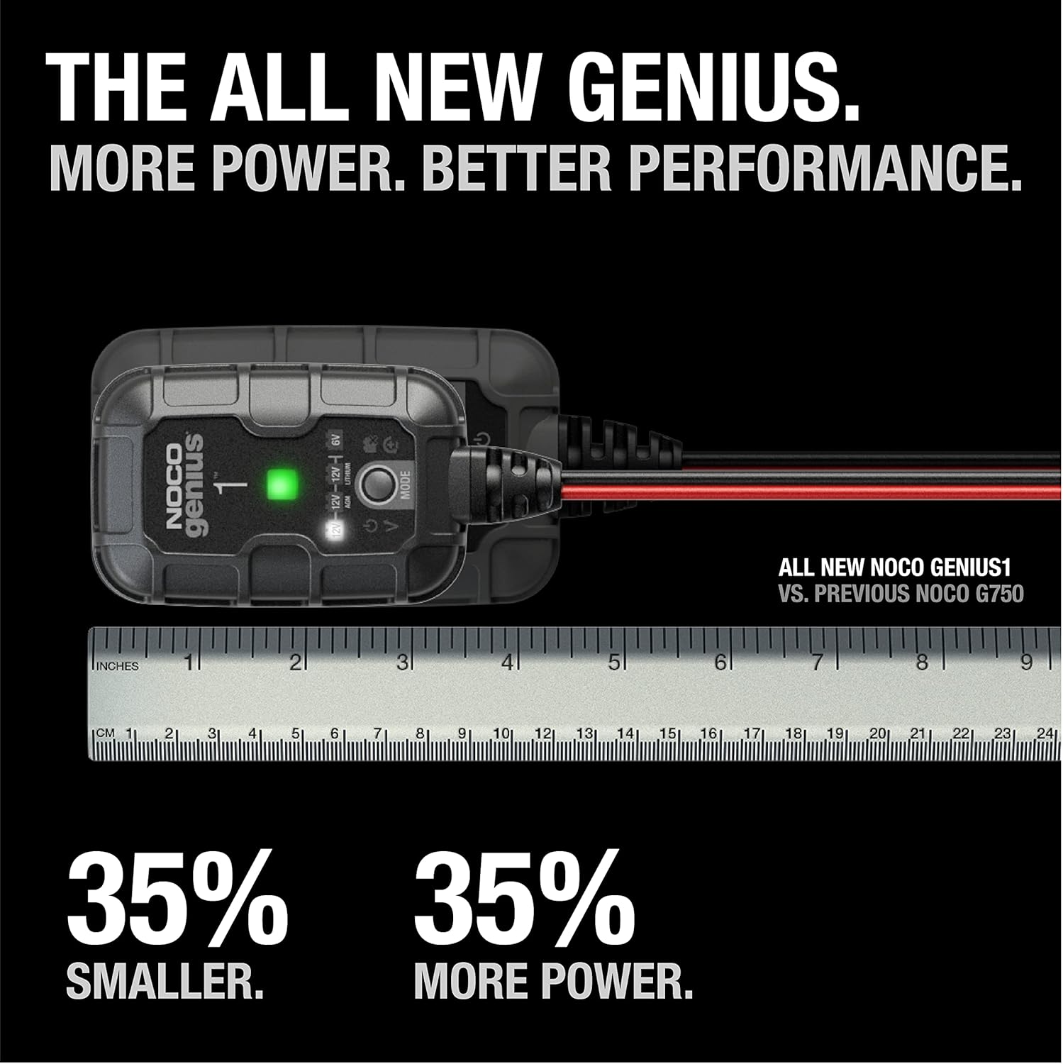 NOCO GENIUS1: 1A 6V/12V Smart Battery Charger ‰ÛÒ Automatic Maintainer
