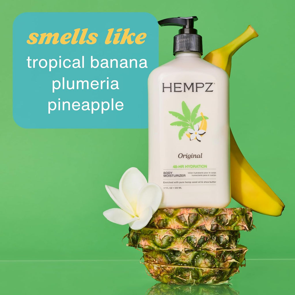 Hempz Original, Natural Hemp Seed Oil Body Moisturizer with Shea Butter and