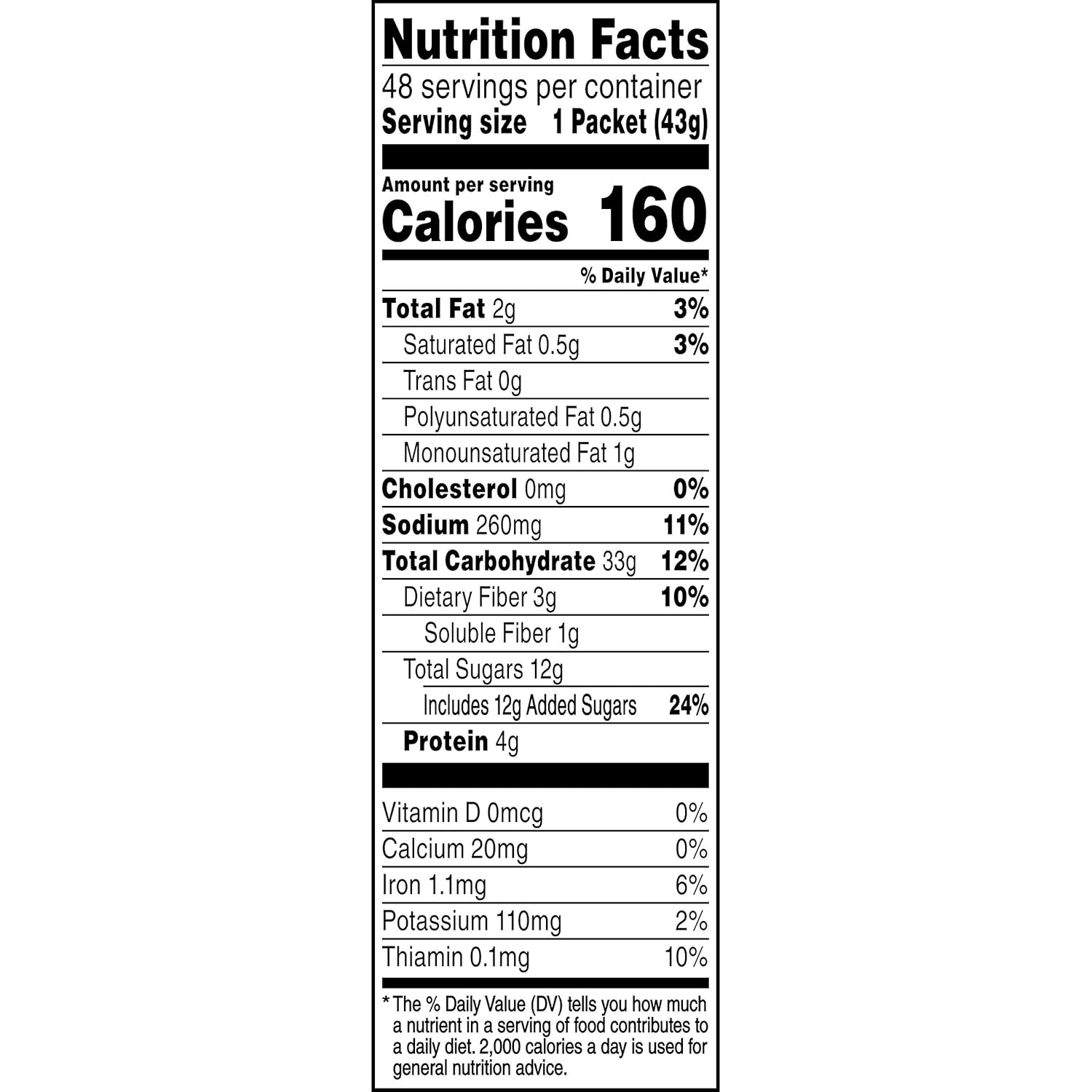 Quaker Instant Oatmeal, Maple & Brown Sugar, Individual Packets, 1.51 Ounce