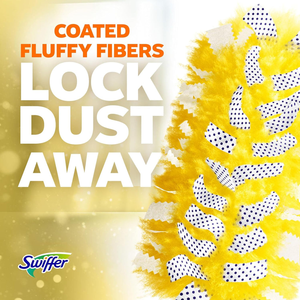 Swiffer Duster Kit with 3 ft Extendable Handle, Heavy Duty Dusting Starter