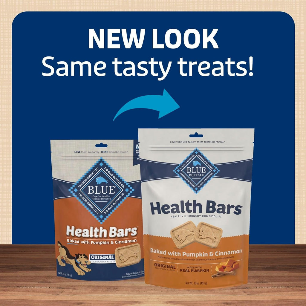 Blue Buffalo Health Bars Crunchy Dog Biscuits, Oven-Baked with Natural