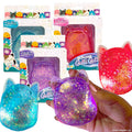 Squishmallows SLIMYGLOOP Gelli Gels 3 Pack, Slow-Flow Glitter Squishy Sensory