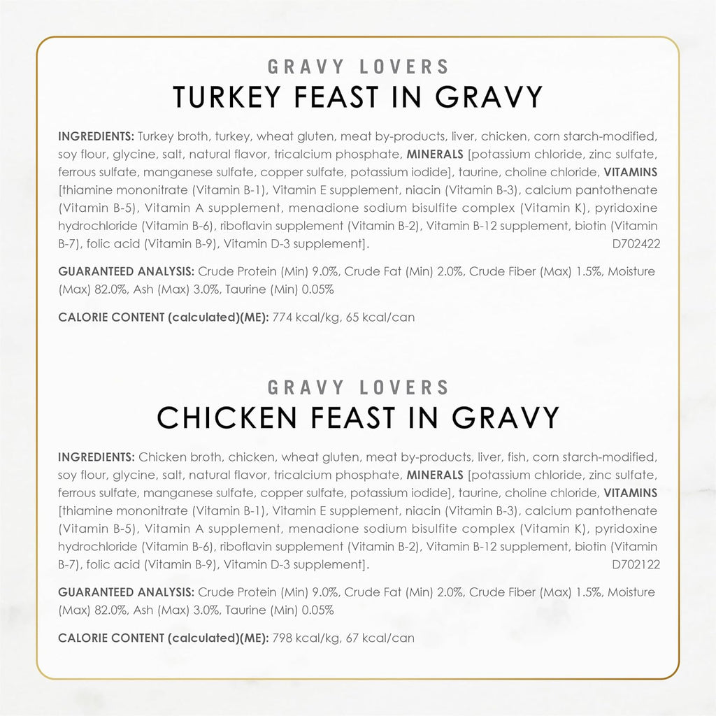 Purina Fancy Feast Gravy Lovers Poultry and Beef Grilled Gourmet Wet Cat Food