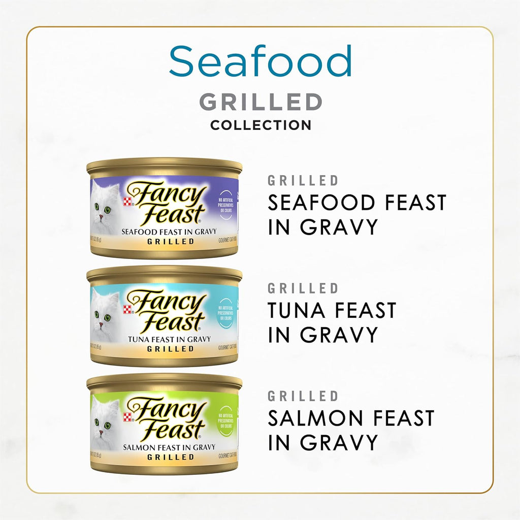 Purina Fancy Feast Grilled Wet Cat Food Seafood Collection in Wet Cat Food