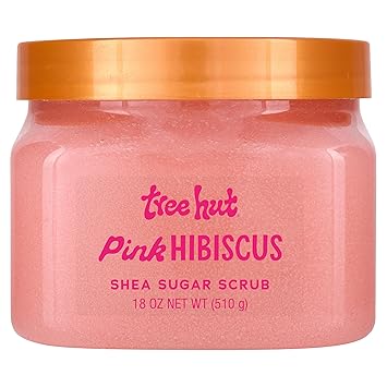 Tree Hut Pink Hibiscus Shea Sugar Scrub, Mothers Day Gifts, Exfoliating