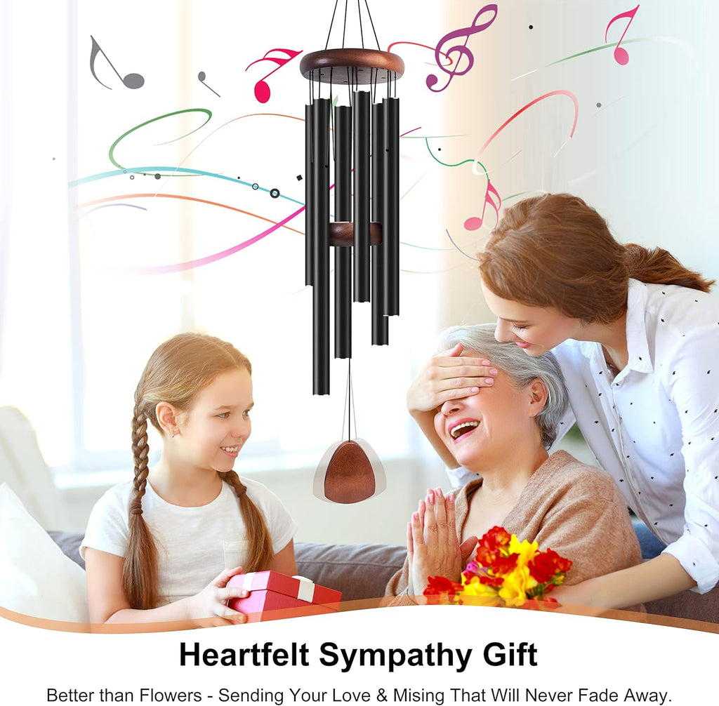 Bursvik Large Aluminium Wind Chimes 37" to Create a Zen Atmosphere Suitable