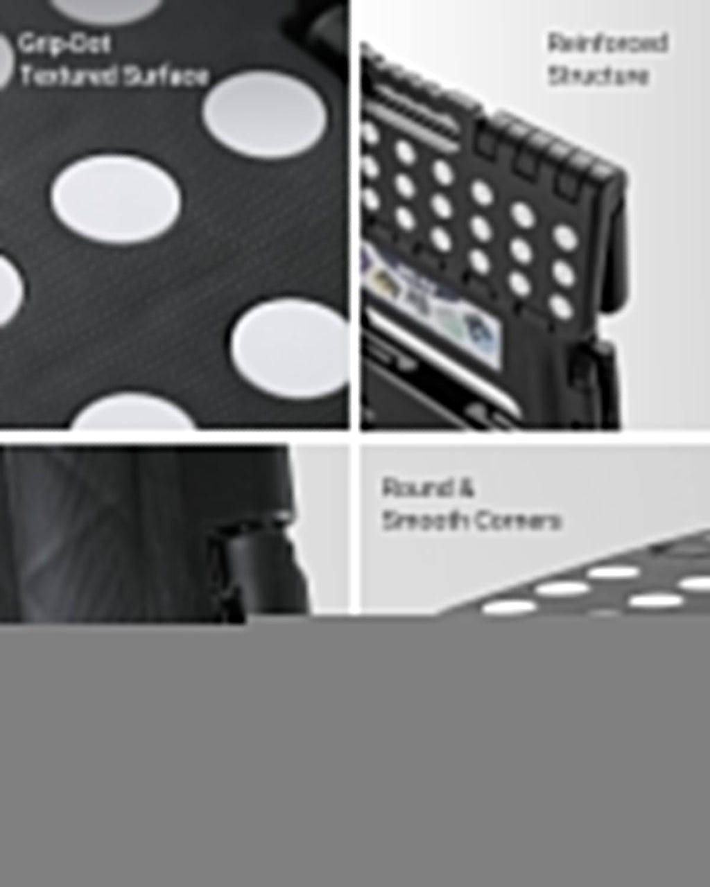 Delxo Folding Step Stool, 13 inch Non-Slip Foldable Stools Up to 300 LBS