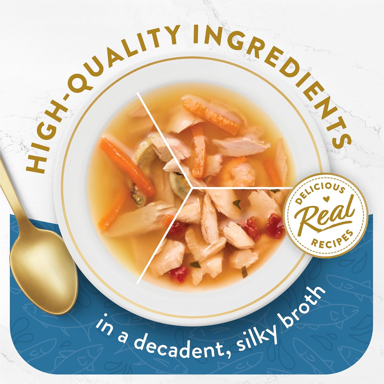 Purina Fancy Feast Lickable Wet Cat Food Broth Complement Classics Collection