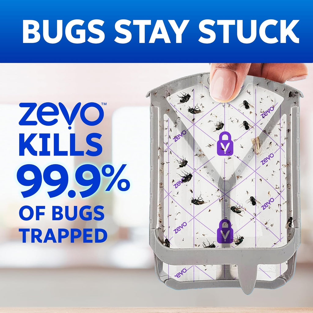 Zevo Flying Insect Trap Official Refill Cartridges - Fits Both Zevo Trap &