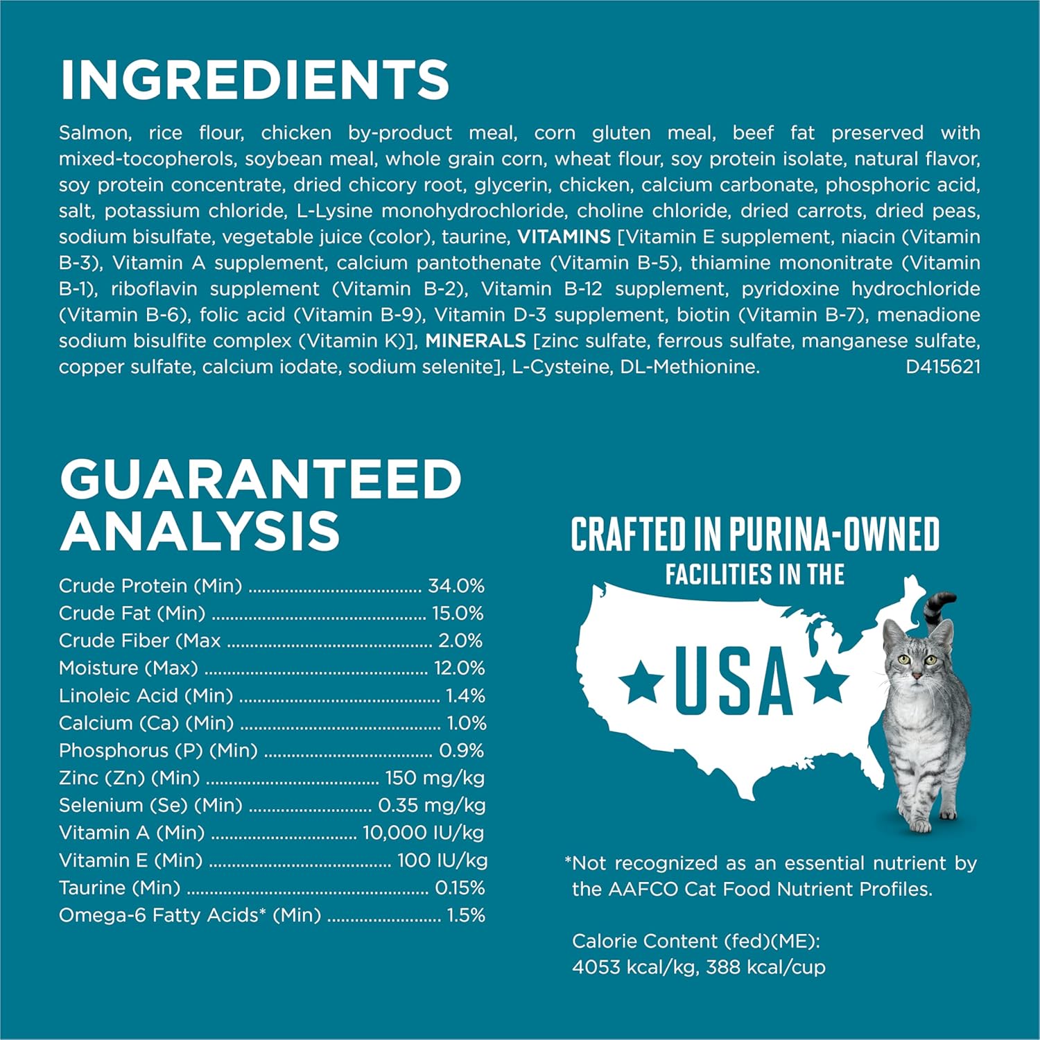 Purina ONE Natural Dry Cat Food, Tender Selects Blend With Real Salmon - 7