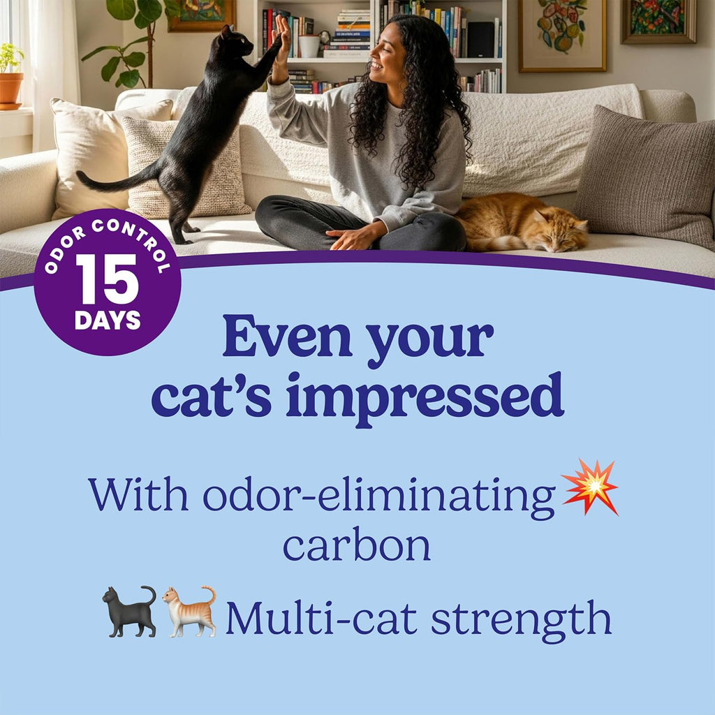 Fresh Step Clumping Cat Litter, Multi-Cat, Long Lasting Odor Control Kitty