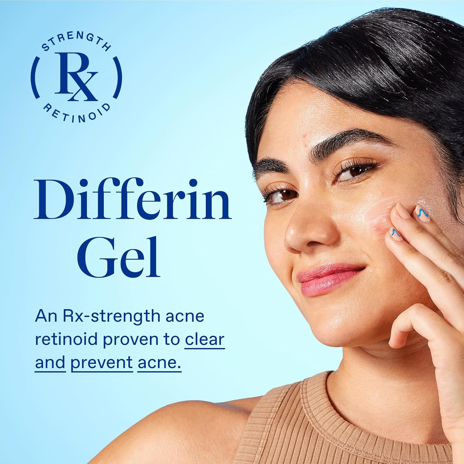 Differin Acne Treatment Gel, 90 Day Supply, Retinoid Treatment for Face with