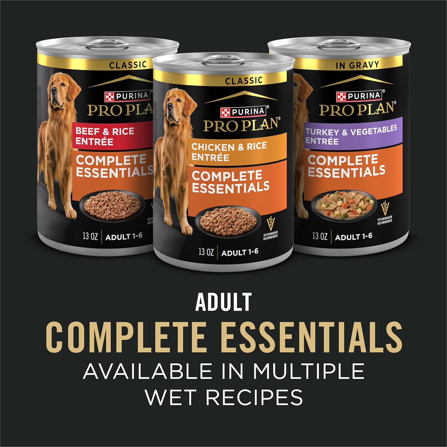 Purina Pro Plan Complete Essentials Shredded Blend Chicken and Rice Dog Food