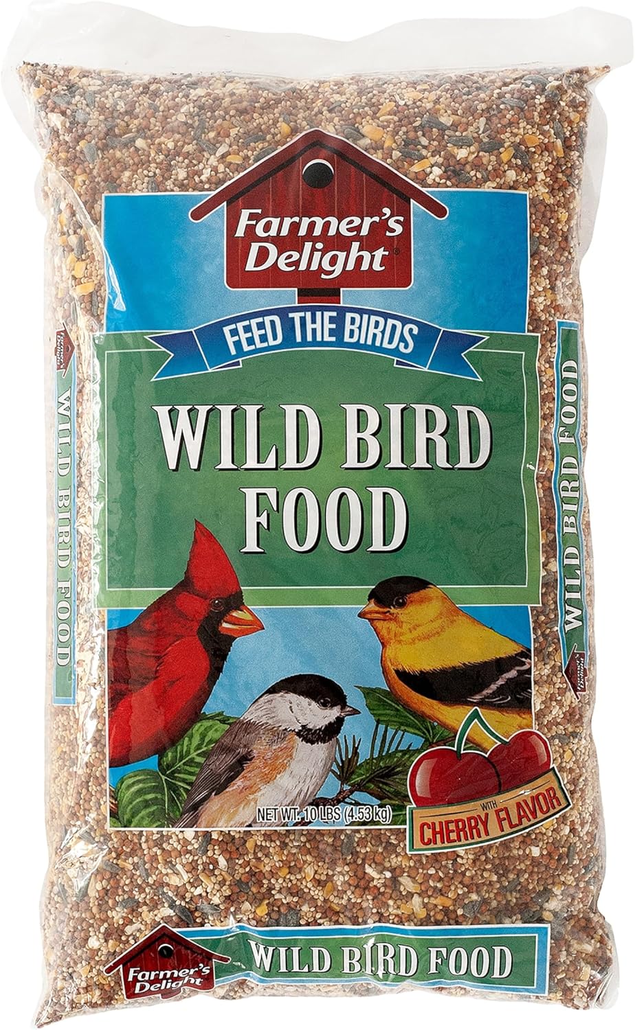 Wagner's 53002 Farmer's Delight Wild Bird Food with Cherry Flavor, 10-Pound
