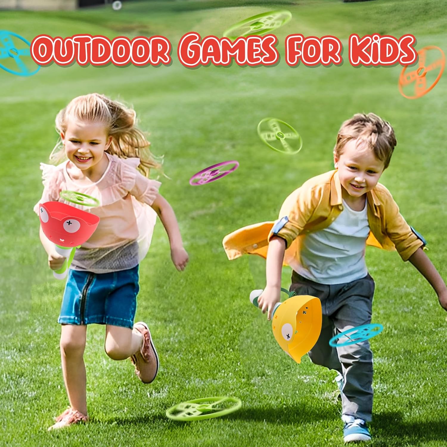 Outside Toys for Kids Ages 4-8 - Manual Capture Catching Game - Toddler