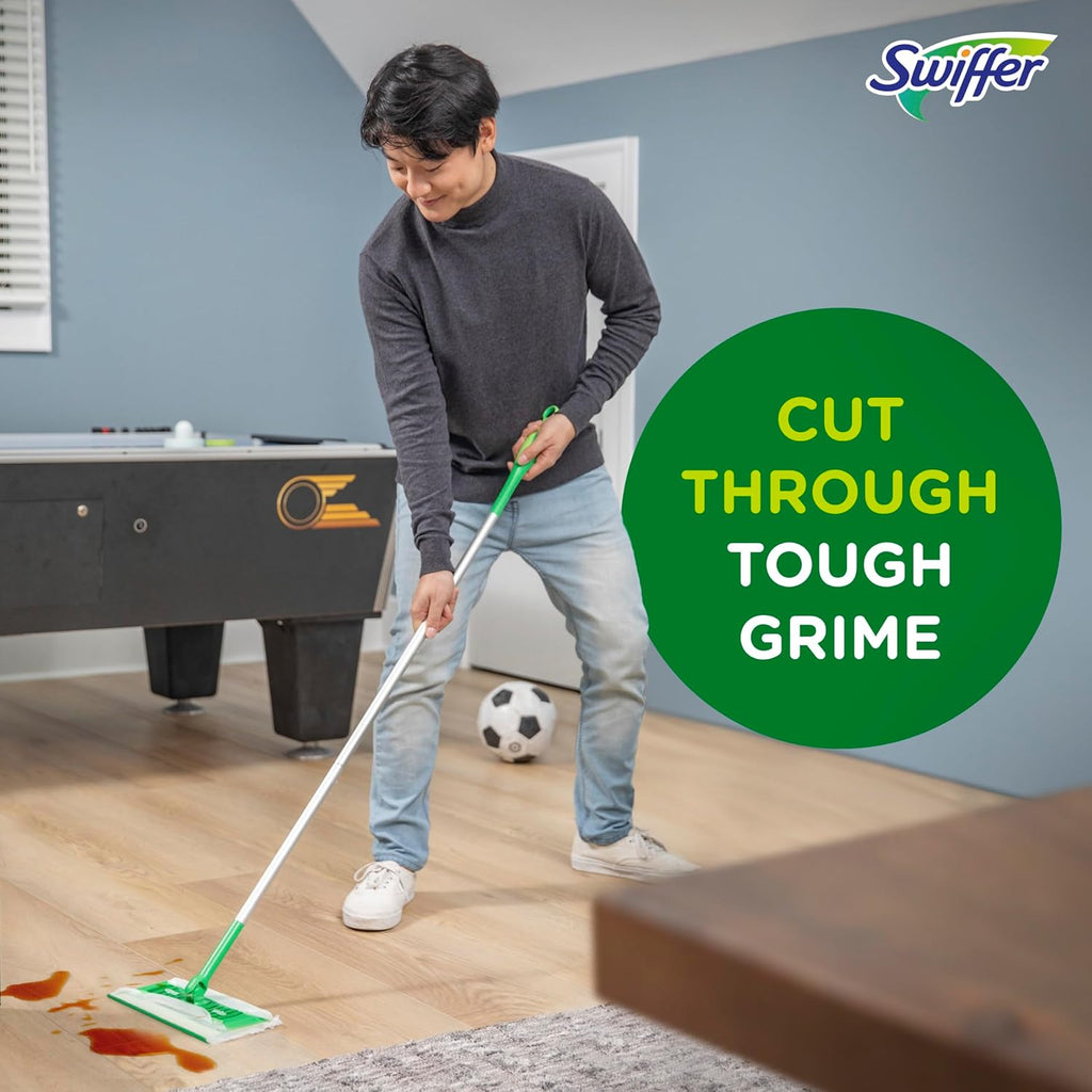 Swiffer Sweep + Mop, Wet Pads Refill, Floor Cleaner for Dirt, Dust, Hair