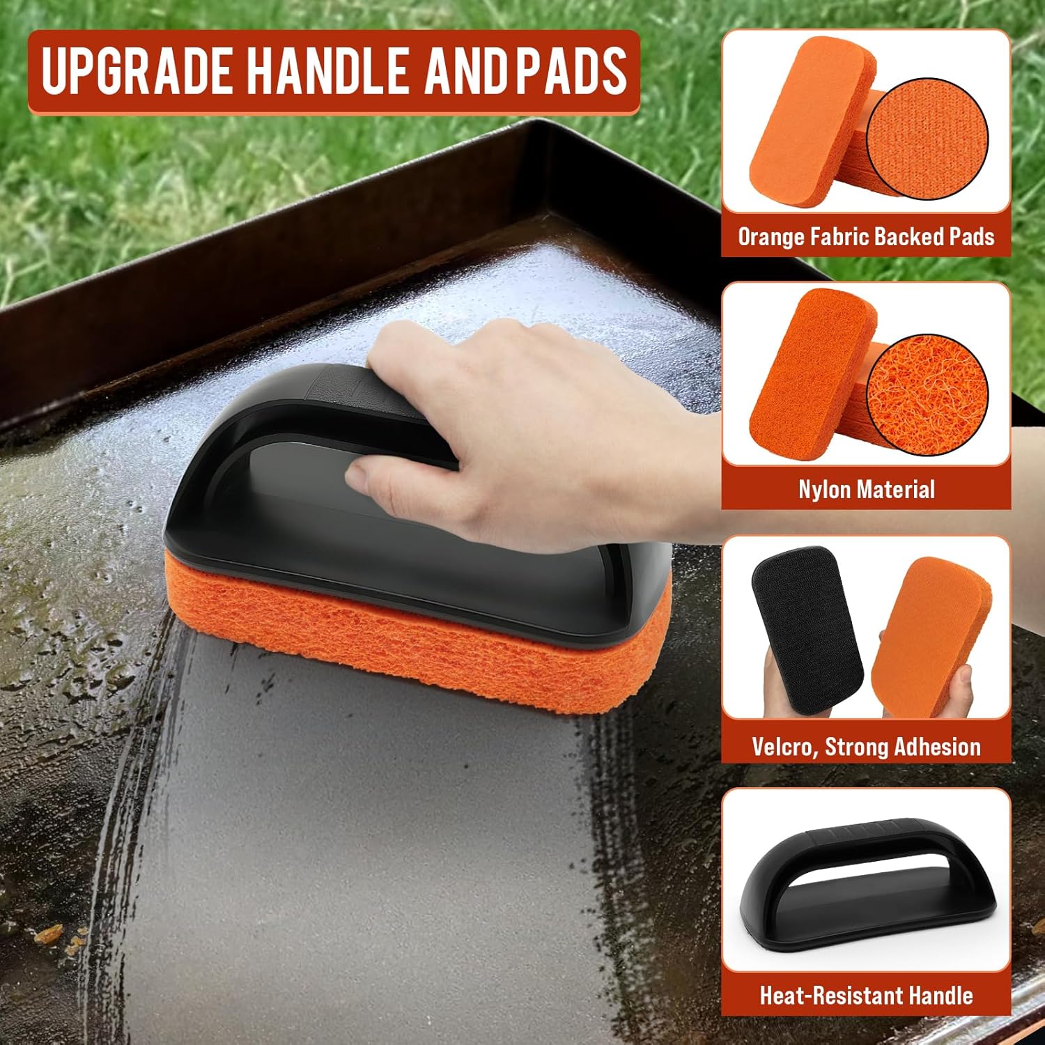 AWEASROY Griddle Cleaning Kit for Blackstone, Flat Top Grill Cleaning Kit