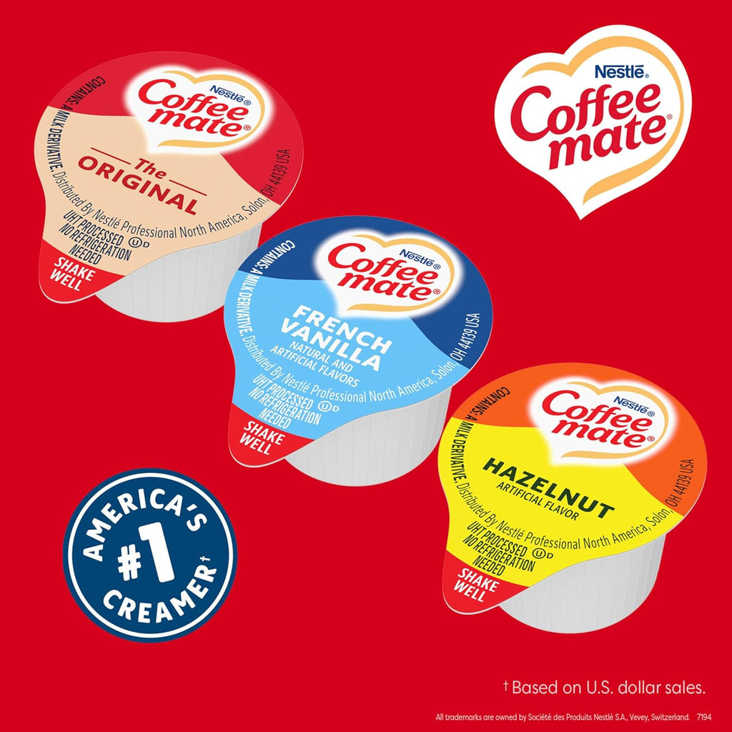 Nestle Coffee mate Creamer Singles Variety Pack, Original, French Vanilla