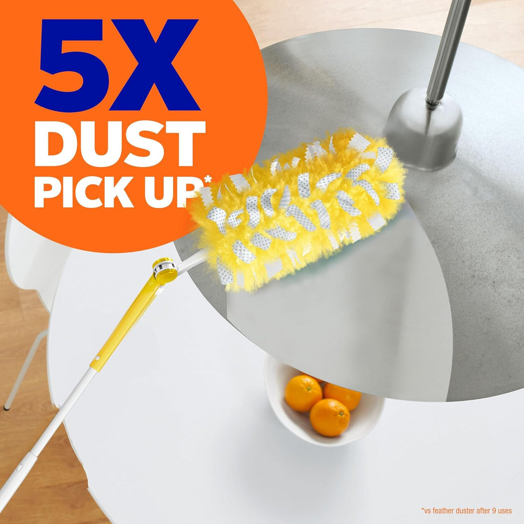 Swiffer Duster Kit with 3 ft Extendable Handle, Heavy Duty Dusting Starter