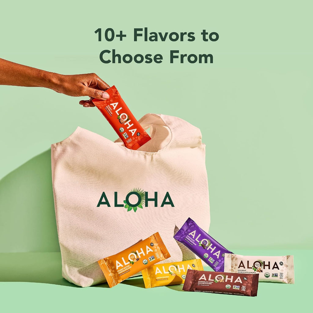 ALOHA Organic Plant Based Protein Bars