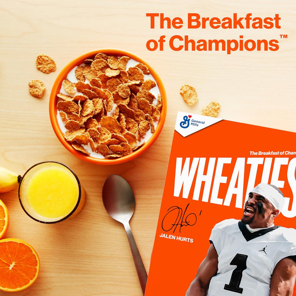 Wheaties Cereal, Breakfast of Champions, Jalen Hurts Cereal Box, 100% Whole