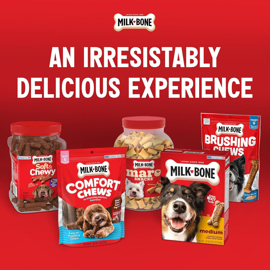 Milk-Bone Flavor Snacks Mini‰۪s Dog Biscuits, Flavored Crunchy Dog Treats, 36