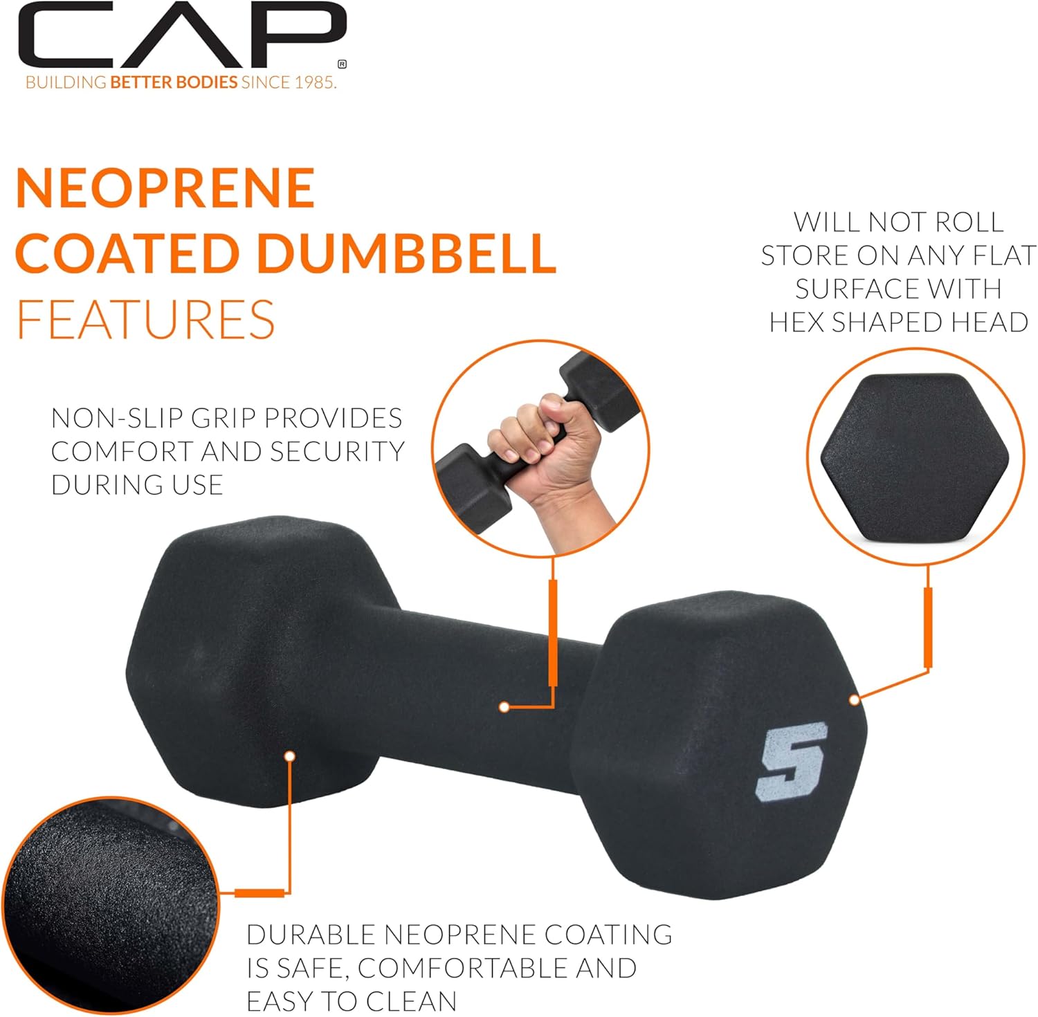 CAP Barbell Neoprene Dumbbell Weights Pairs & Sets