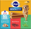 Pedigree Dentastix Large Dog Treats, Original, Beef & Fresh, 2.73 lb. Variety