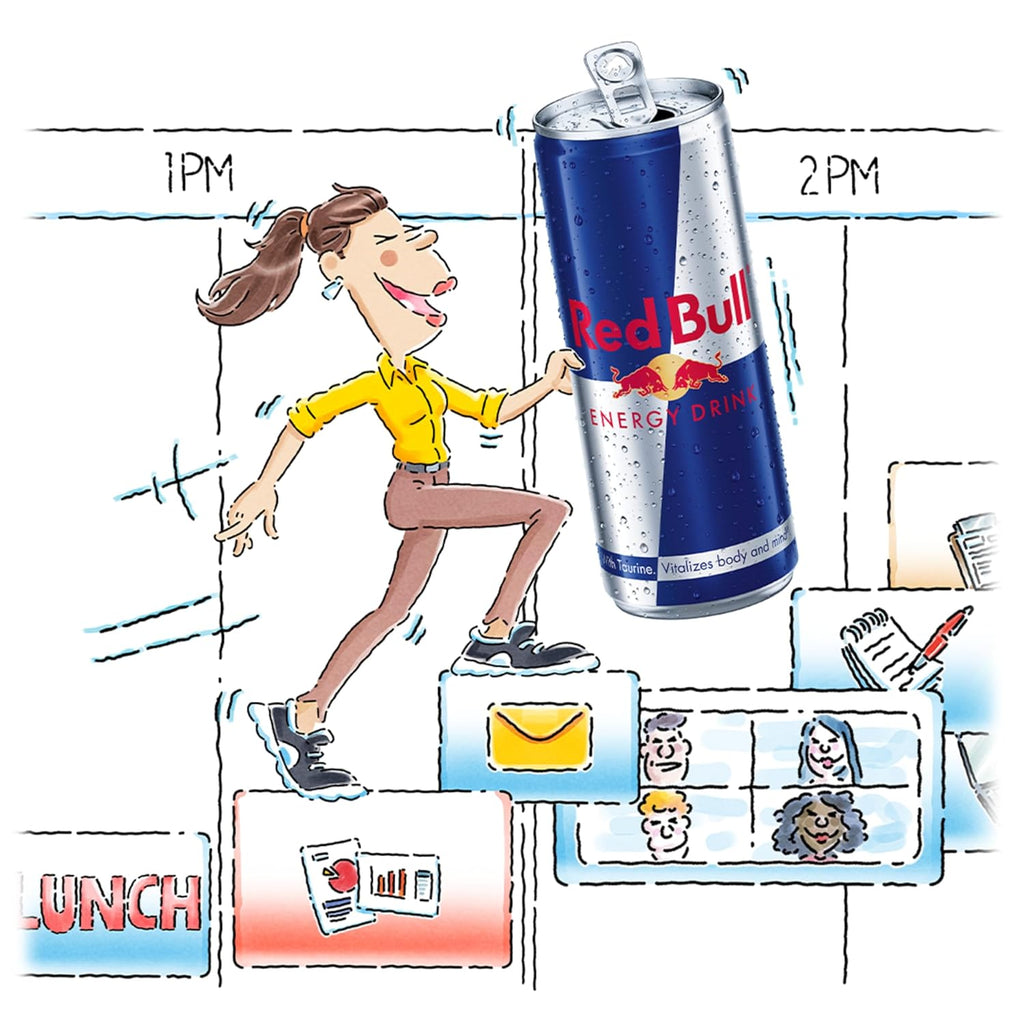 Red Bull Energy Drink with 80mg Caffeine plus Taurine & B Vitamins, 8.4 Fl