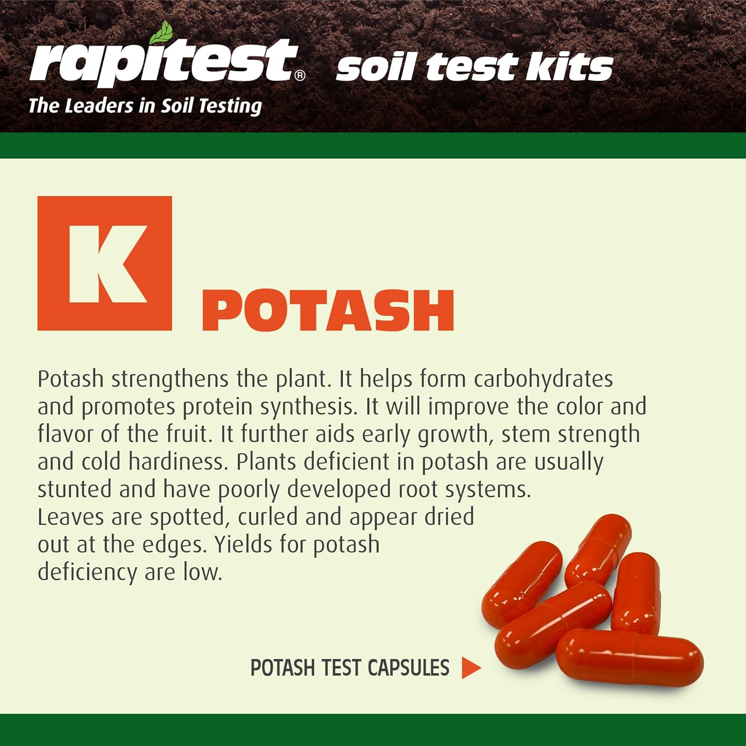 Rapitest Soil Test Kit for Gardens, Vegetables, Flowers and Lawns. USA