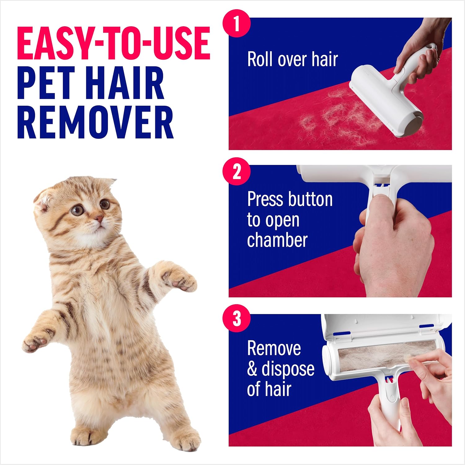 ChomChom Roller Pet Hair Remover ‰ÛÒ Original Size Reusable Lint Roller for