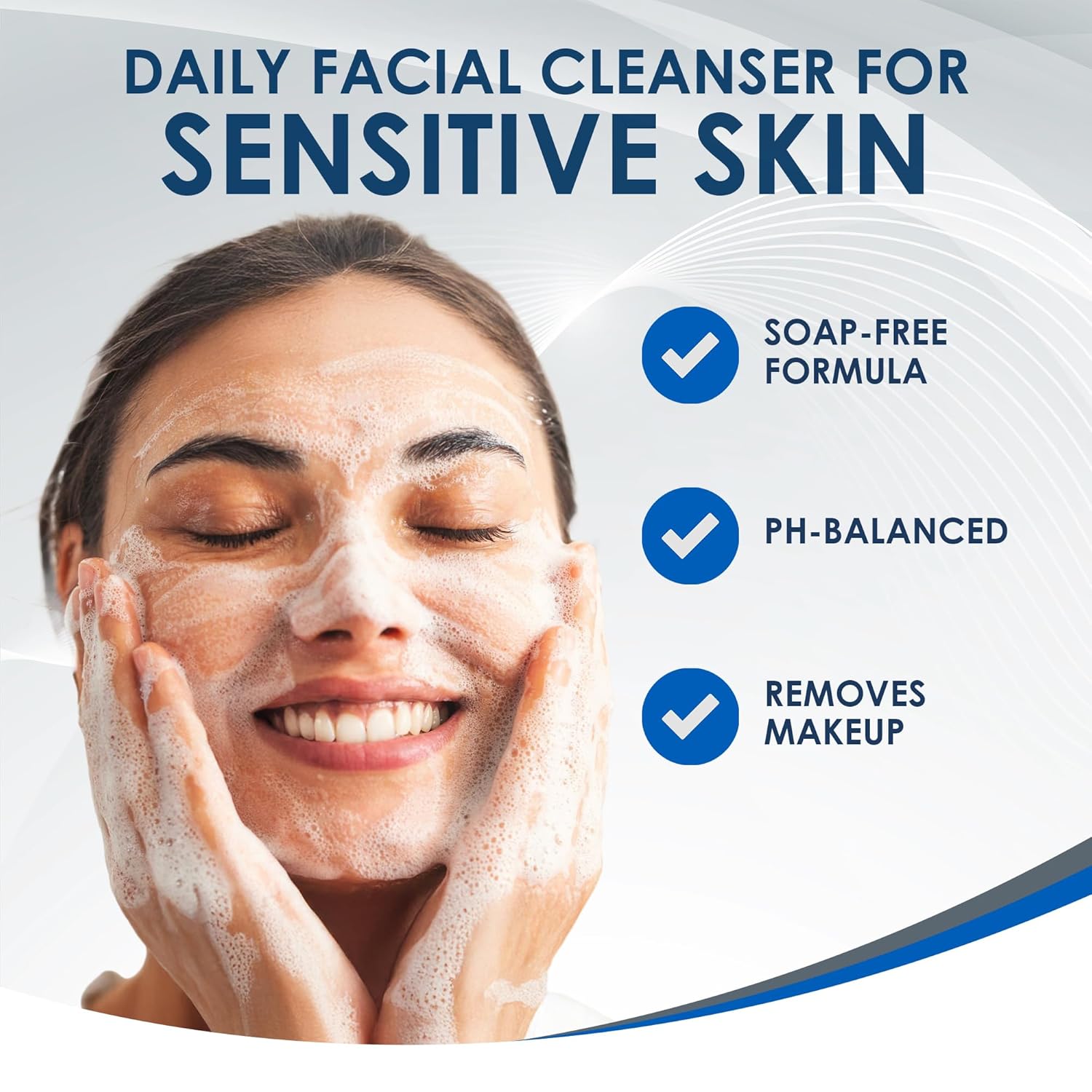 Vanicream Gentle Facial Cleanser with Pump Dispenser - 8 fl oz - Formulated