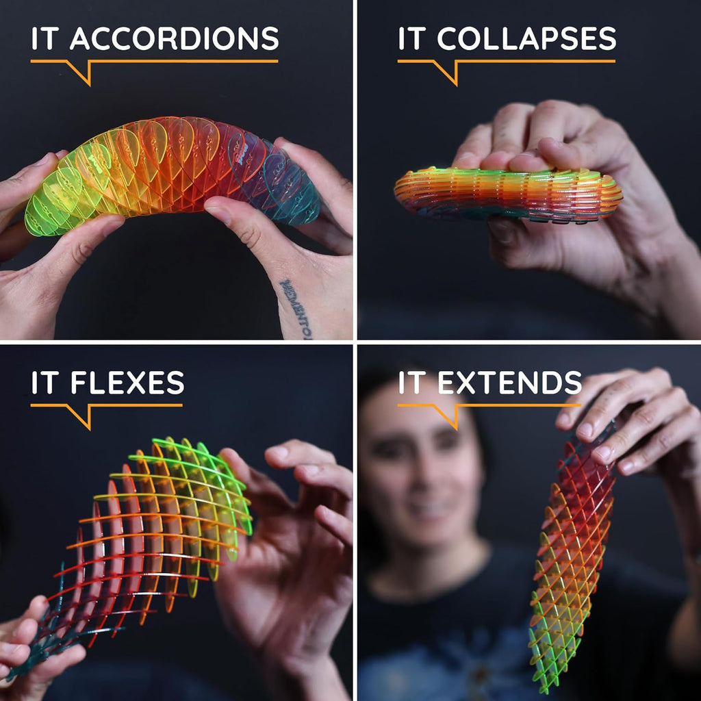 Morf Fidget Worm Toy - Flexible 3D Sensory Slug Figgy Toy for Kids, Teens