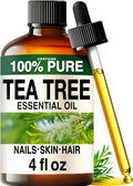 100% Pure Tea Tree Oil - 4 Fl Oz Tea Tree Essential Oil for Hair, Skin
