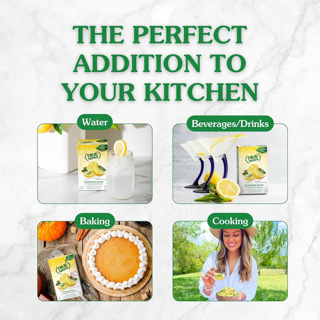 True Lemon 100ct (Pack of 1) - Water Enhancer - Bulk Dispenser - 0 Calorie