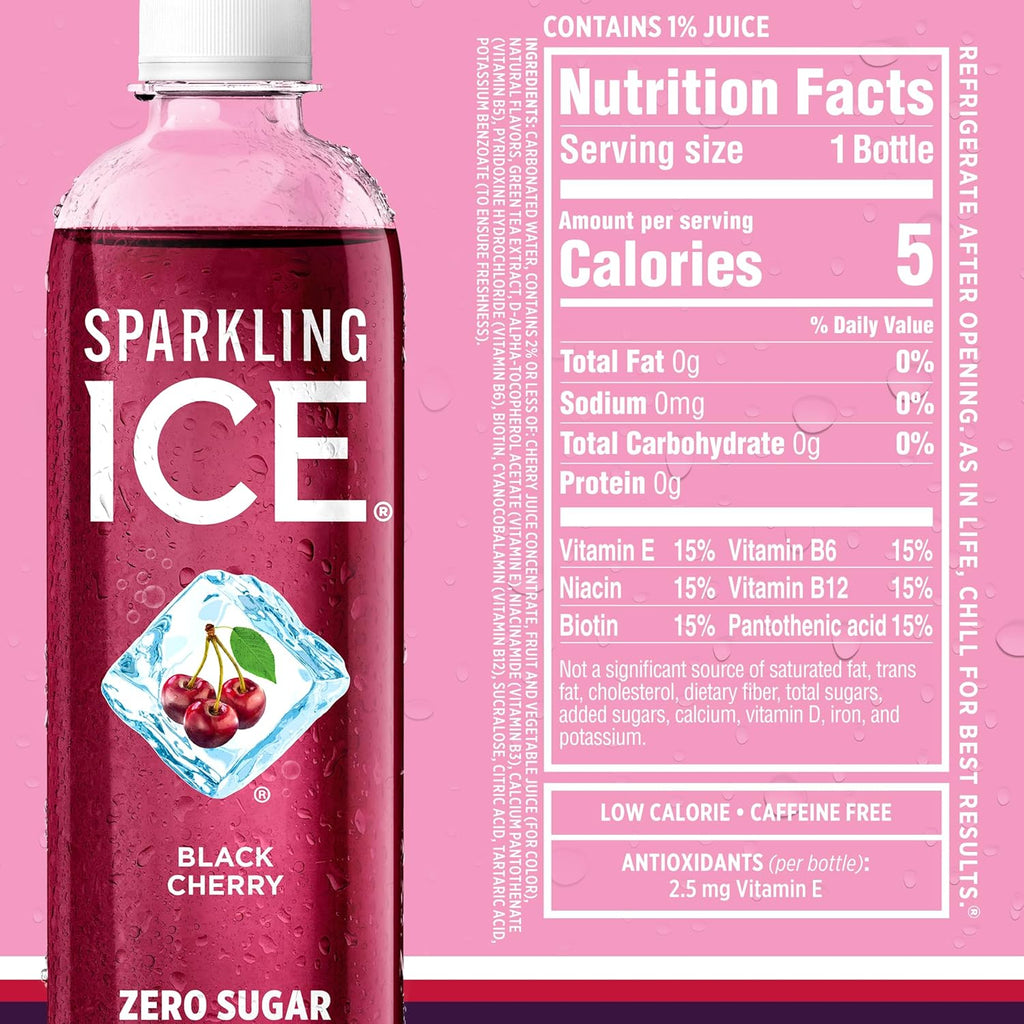 Sparkling Ice Purple Variety Pack, Flavored Water, Zero Sugar, with Vitamins