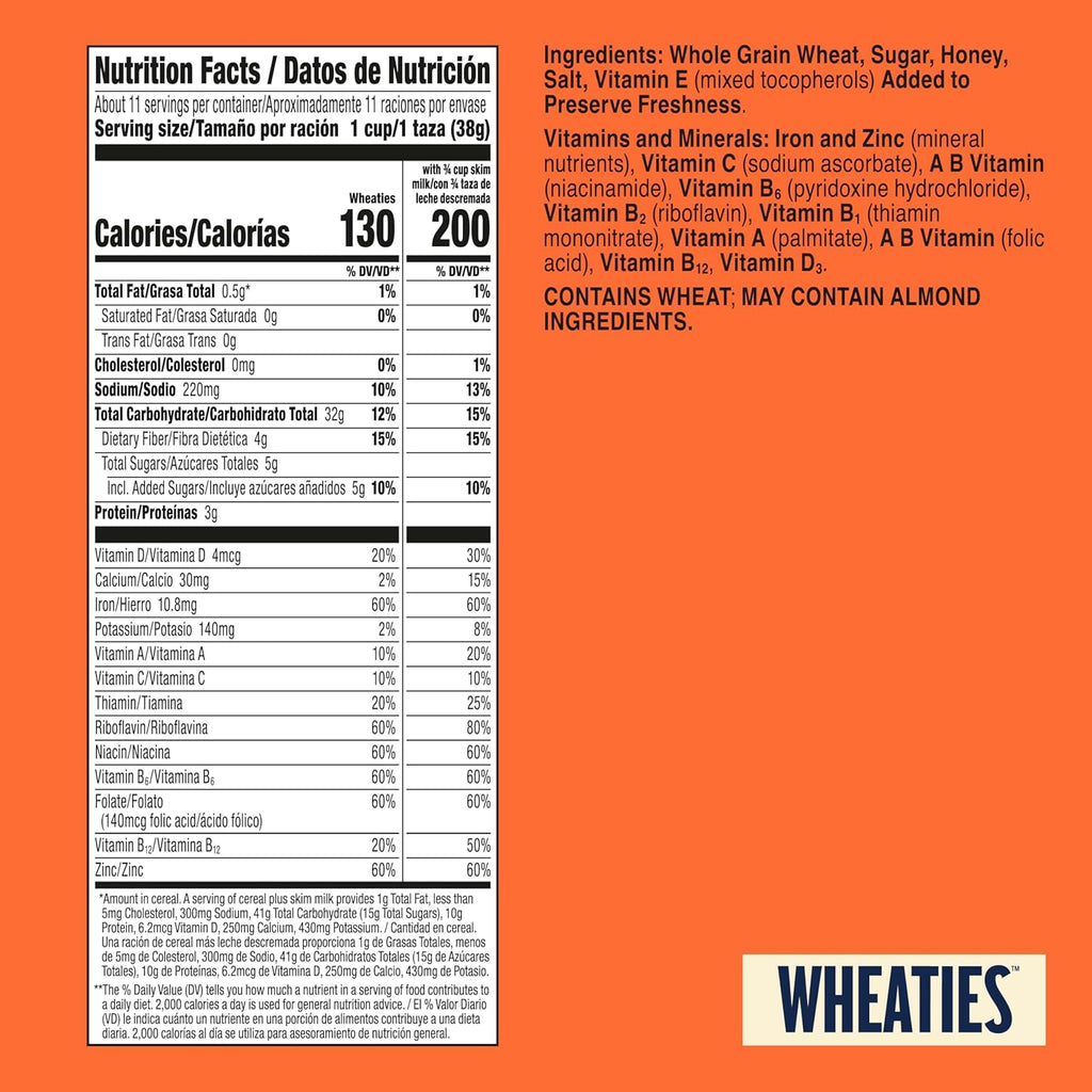 Wheaties Cereal, Breakfast of Champions, Jalen Hurts Cereal Box, 100% Whole