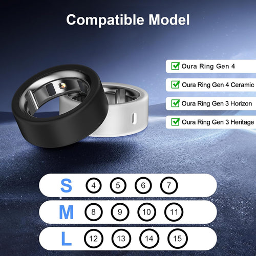 10 Pack Ring Cover Compatible with Oura Ring Gen 4/4 Ceramic, Oura Ring Gen 3