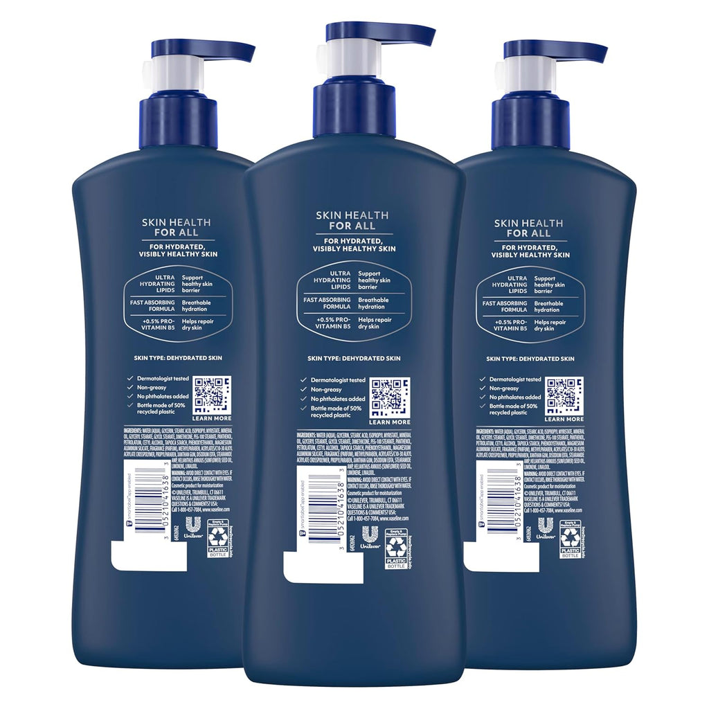 Vaseline Men's Healing Moisture Hand & Body Lotion For Dry or Cracked Skin