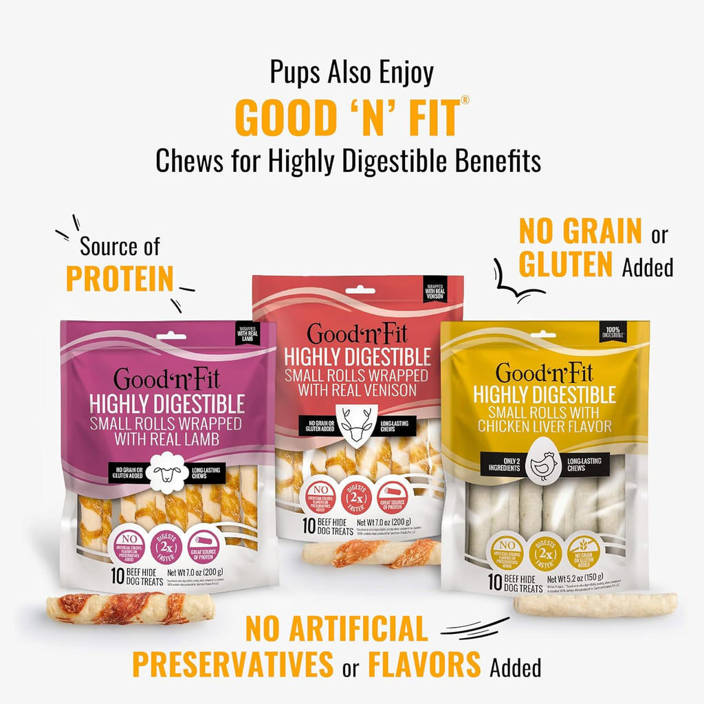 Good ‰Û÷n‰۪ Fun Triple Flavor Rolls for Large Dogs, Treat Your Dog to