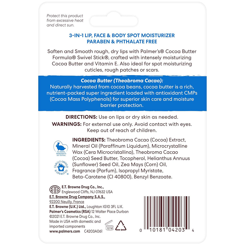 Palmer's Cocoa Butter Formula Moisturizing Swivel Stick with Vitamin E, Lip