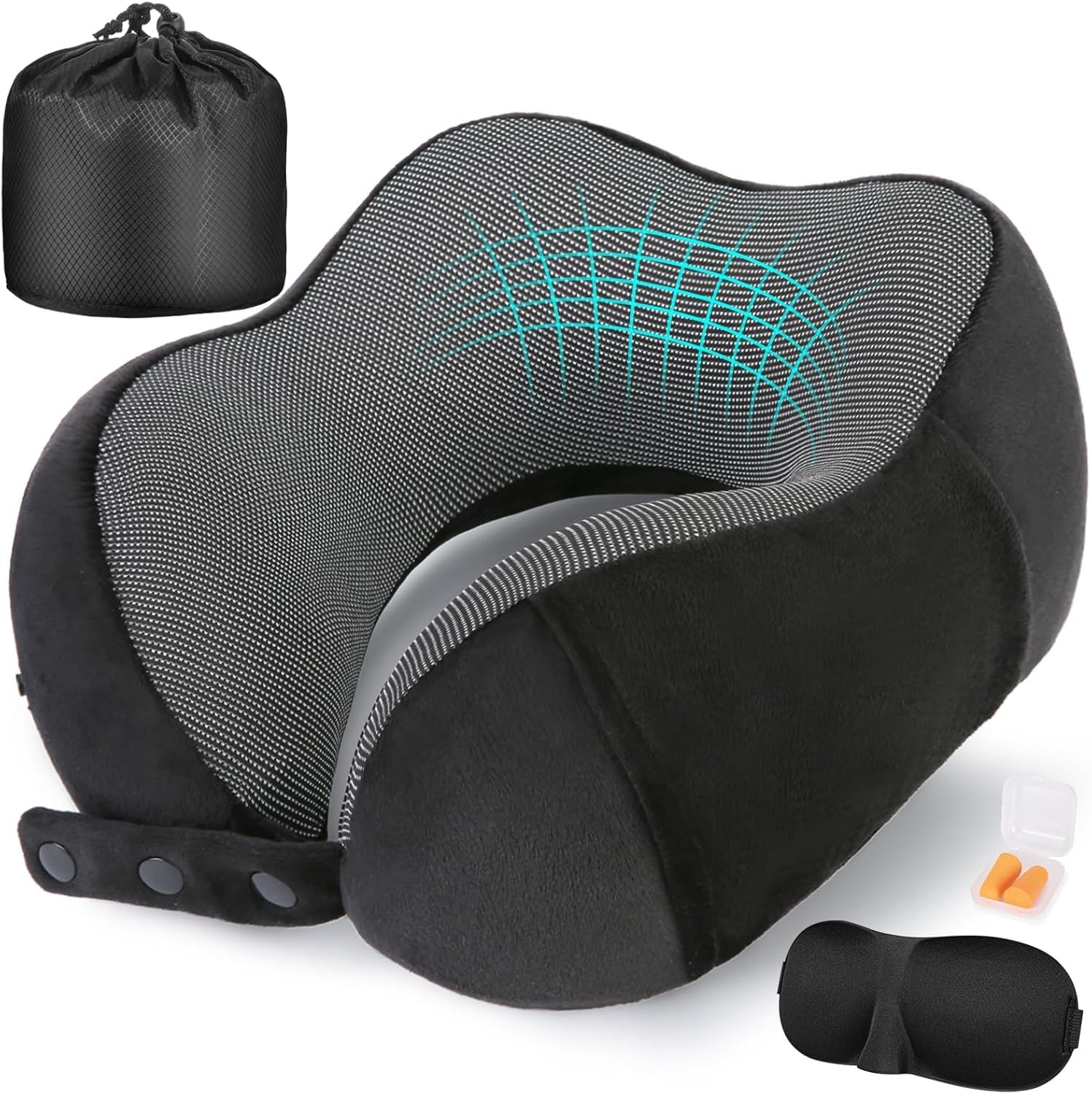 Cirorld Neck Pillow for Traveling, Travel Pillows for Airplanes,100% Pure