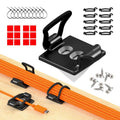 Made in the UK 10-Pack Adjustable Elastic Adhesive Cable Clips, Wire