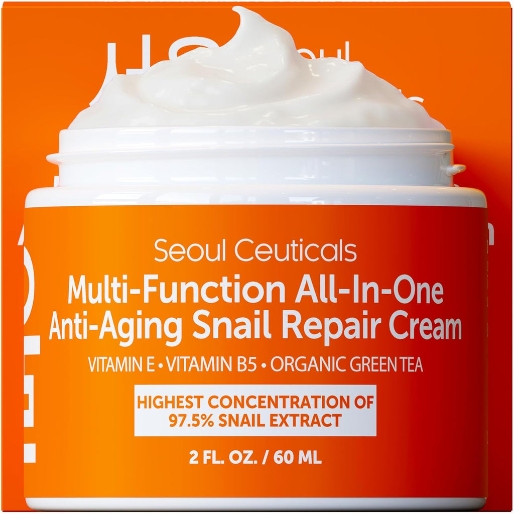SeoulCeuticals Snail Mucin Moisturizer 97.5% - Korean Skin Care Snail Repair