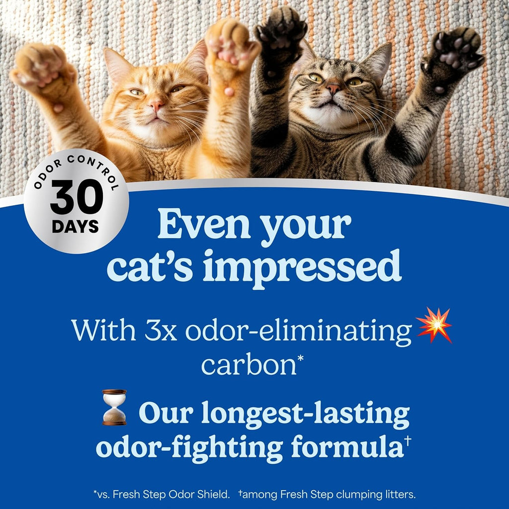 Fresh Step Heavy Duty Odor Block Advanced Multi Cat Clumping Litter with