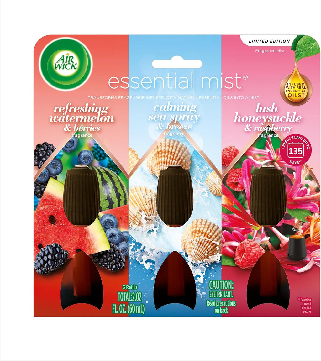 AIR WICK Essential Mist - Triple Refill Multi-Fragrance Pack Spring (3X.67)