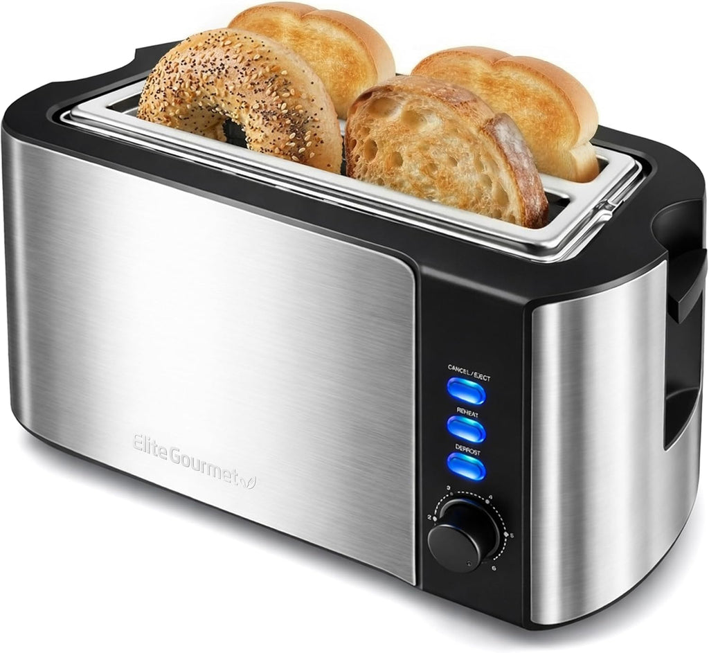 Elite Gourmet ECT-3100 4-Slice Long Slot Toaster